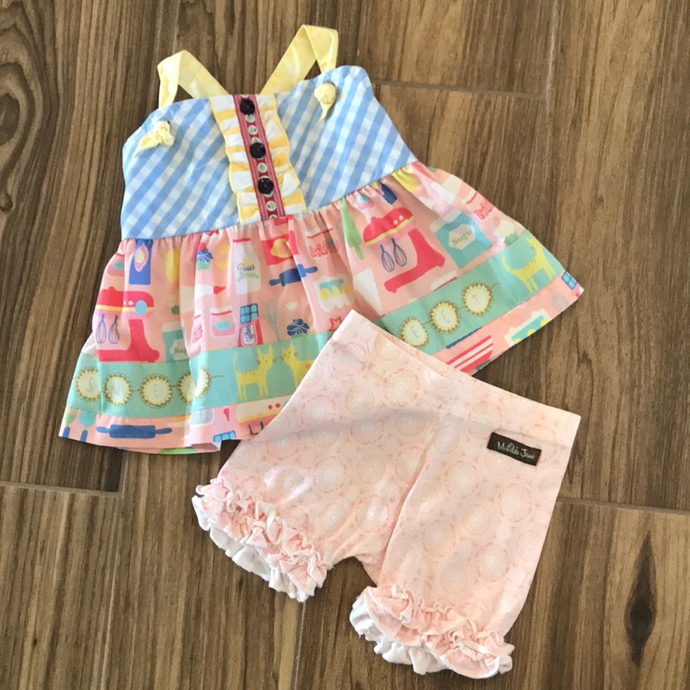 Matilda Jane knot top and shortie set